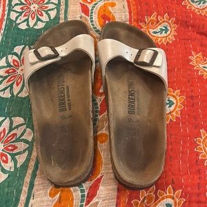 Birkenstock white sparkle